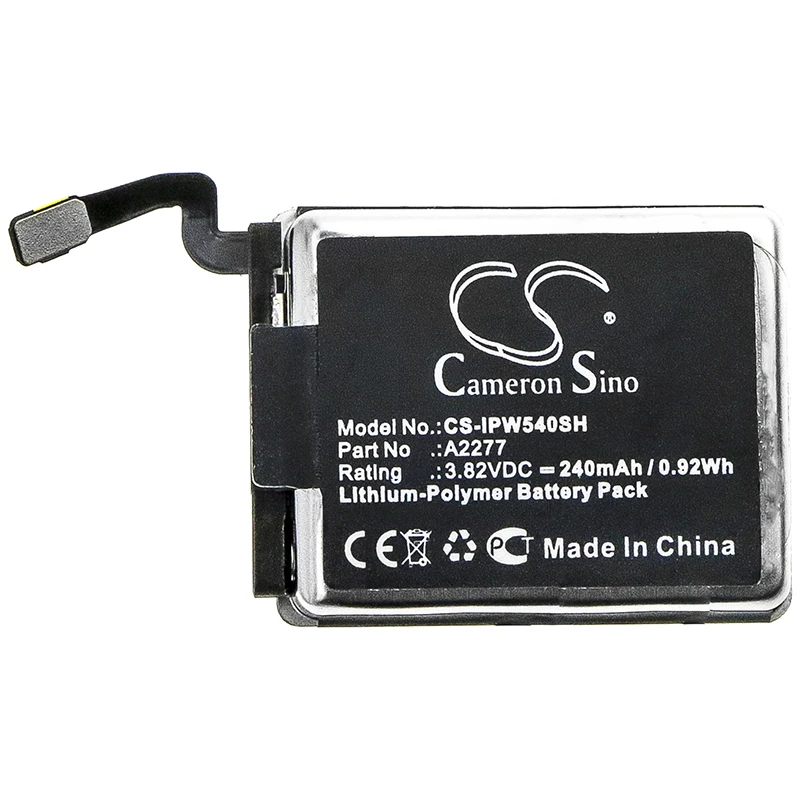 

Cameron Sino 240mAh Battery For Apple Watch Series 5 40mm MWWP2LLA A2277