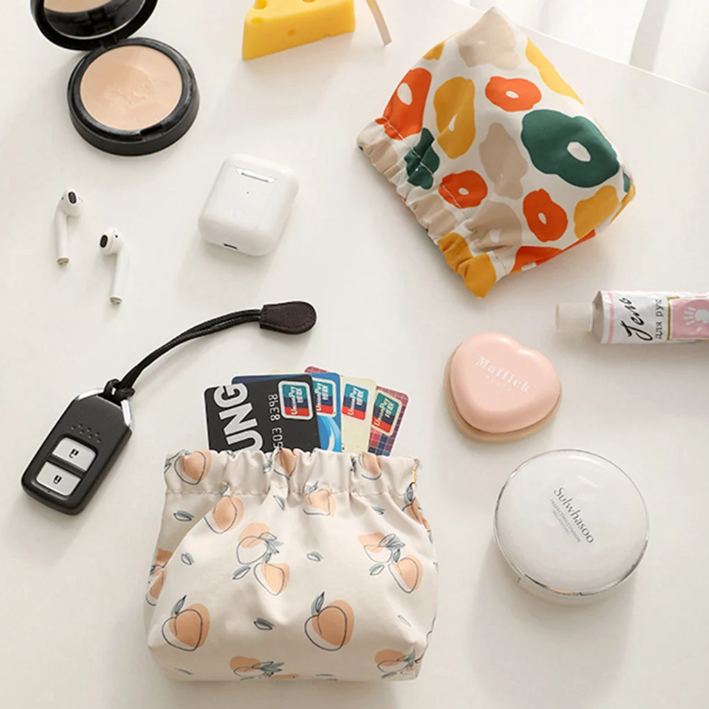 Sanitary Napkin Storage Bag Women Tampon Bags Credit Card Holder Pouch Napkin Towel Cosmetics Cotton Coin Purse Organizer