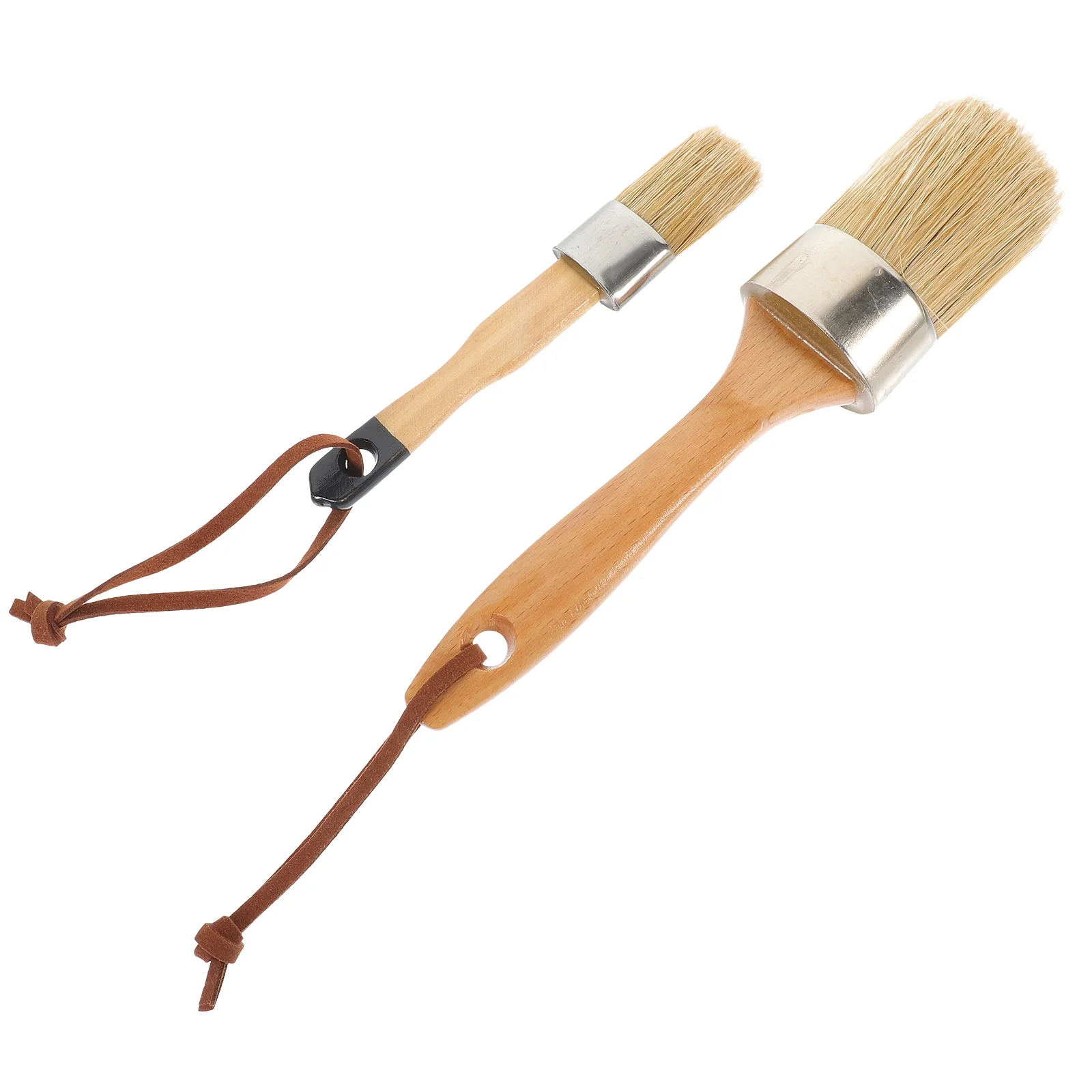 

2pcs Paint Brushes Wood Handle Painting Brushes Wall Painting Brush Painting Tools