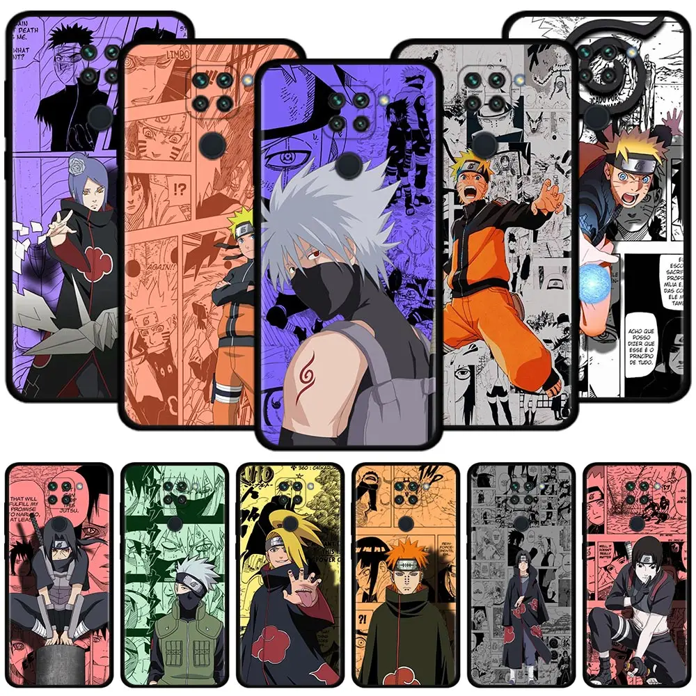 

Phone Case For Xiaomi Redmi Note 11 8 10 pro Max 9T 9S 8T 8 7 Cover for redmi 10 9 9C 9A 8 Funda Naruto Akatsuki Kakashi Manga