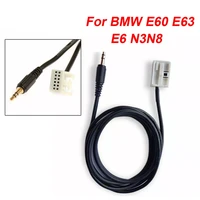 car cable audio radio adapter 3 5mm aux usb extension cable adapter jack interface mp3 cd changer for bmw e60 e63 e6 n3n8
