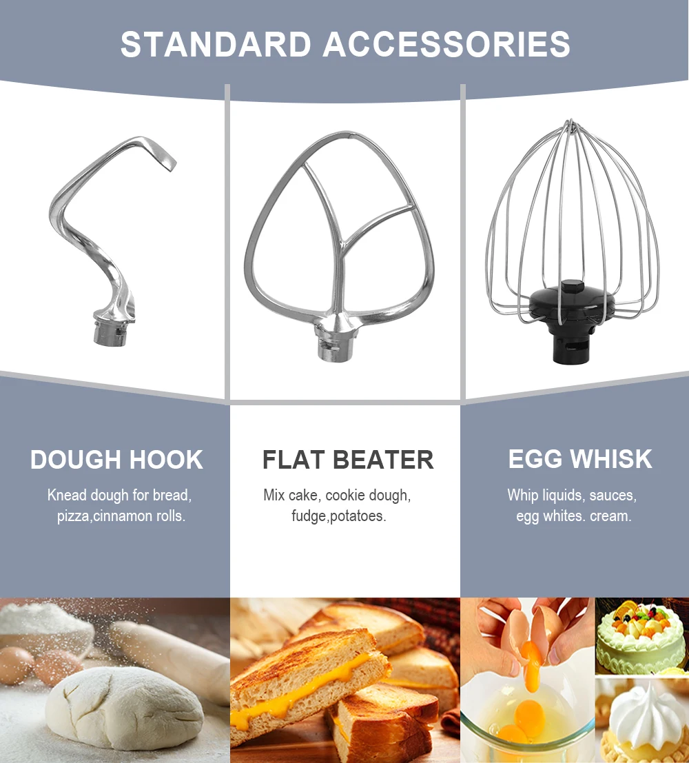 1400W 5.7L Profesional OEM factory Kitchen Appliances Cake Patissier Robot Hot sales Electric Food Stand Mixers 0