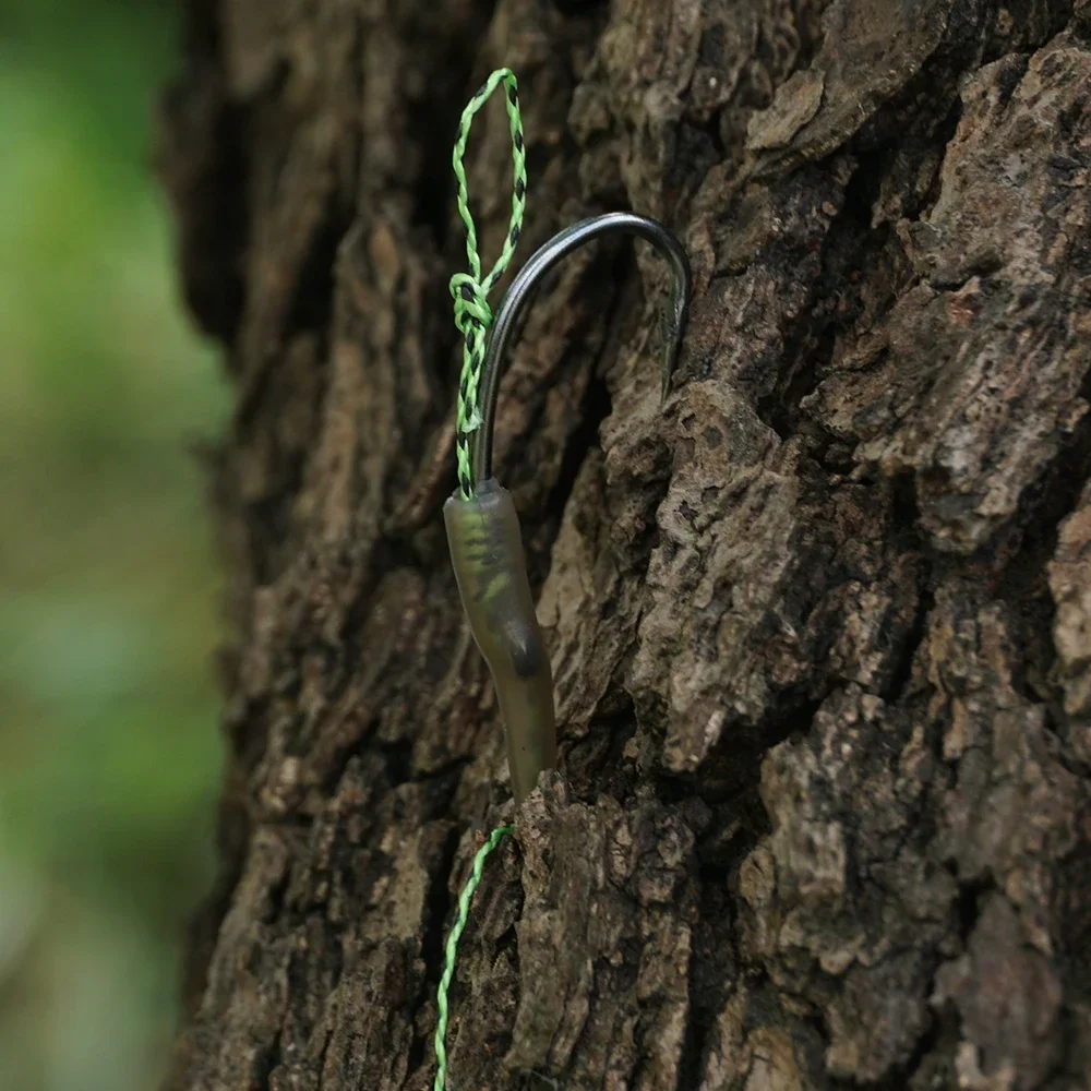 Рыболовные привязанные крючки Hirisi 6 шт. готовые для ловли карпа с V-образным