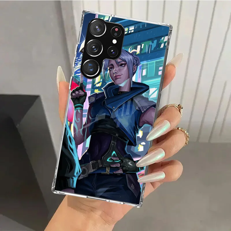 Чехол Valorant Jett для телефона Samsung Galaxy S24 S23 S22 S21 Ultra S20 FE S10 Plus S10E S9 S8 + S7 Edge мягкий чехол с