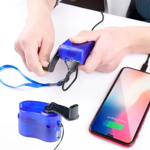 universal hand crank usb emergency charger for mobile phone multifunction external portable outdoor usb fast charging charger free global shipping