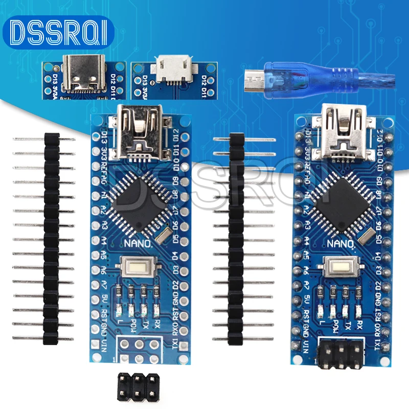 Плата модульная совместимая с контроллером arduino Nano 3 0 Atmega328 макетная плата без USB
