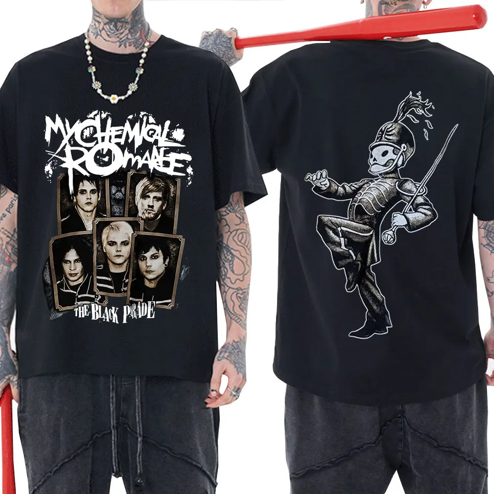 

2022 New My Chemical Romance Vintage MCR The Black Parade Merch T-shirt T-Shirt Punk Rock Summer T-shirts Fashion Tee Shirt Tops