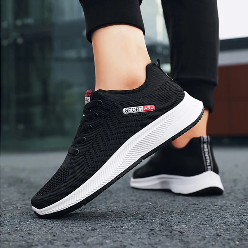 Fashion Mens Sneakers Sports Comfortable Knitting Mesh Breathable Running Shoes Male Casual Jogging Outdoor Men Sport Sneakers
