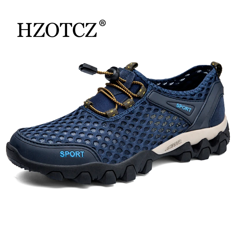 Men Breathable Sneakers New Water Shoes for Men Climbing Hiking Shoes Men Outdoor Beach Wading Shoes Barefoot Sneakers
