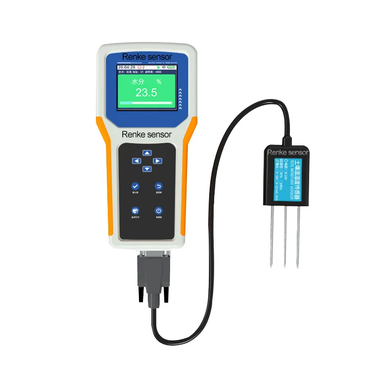

digital iot rs485 soil moisture temperature ec sensor meter NPK PH soil analyzer for agriculture