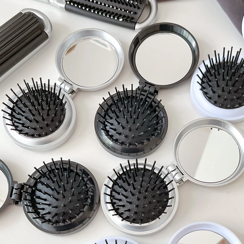 Складная Массажная расческа Mini Hairbrus Антистатическая портативная дорожная Щетка