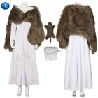 Geralt Witcher Ciri косплей костюм женское платье и накидка полный комплект костюмы на Хэллоуин Любой размер на заказ для женщин