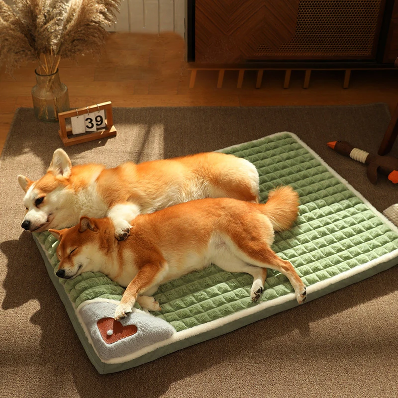 

Пушистый Зимний теплый коврик для собаки утолщенный диван для собаки для маленьких средних и больших собак кошек Съемная моющаяся кровать ...