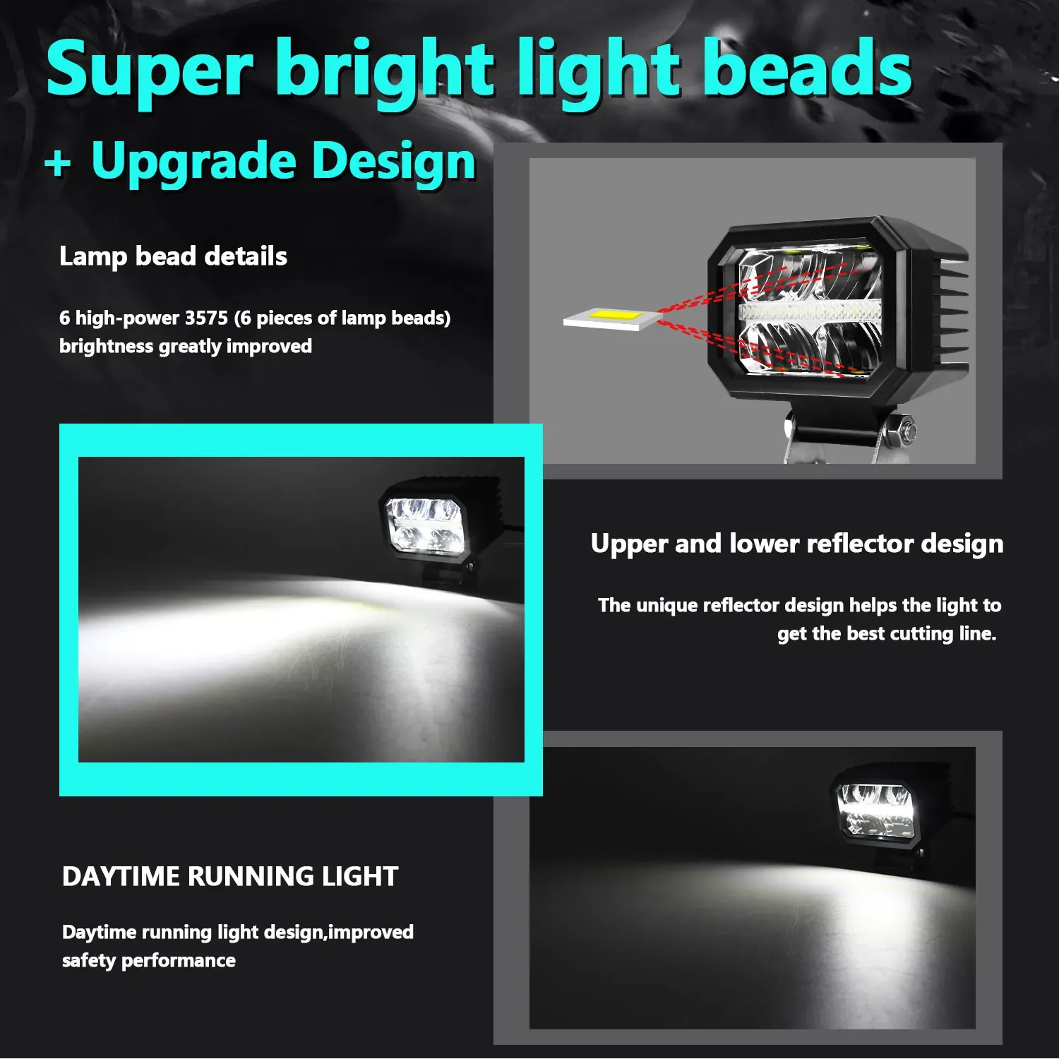 Вспомогательная световая панель для внедорожников 6000K Spot Combo светодиодная фара