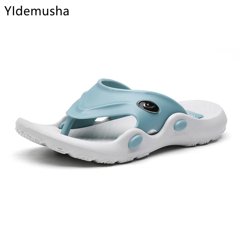 

Мужские массажные шлепанцы, мягкие пляжные сандалии для улицы, Повседневная Удобная домашняя обувь, Тапочки, лето 2022