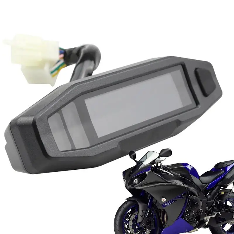 

Motorcycle Gauge Cluster Motorcycle Digital Speedometer Refit Waterproof Anti-glare Design HD Mini LCD Motorcycle Speedometer