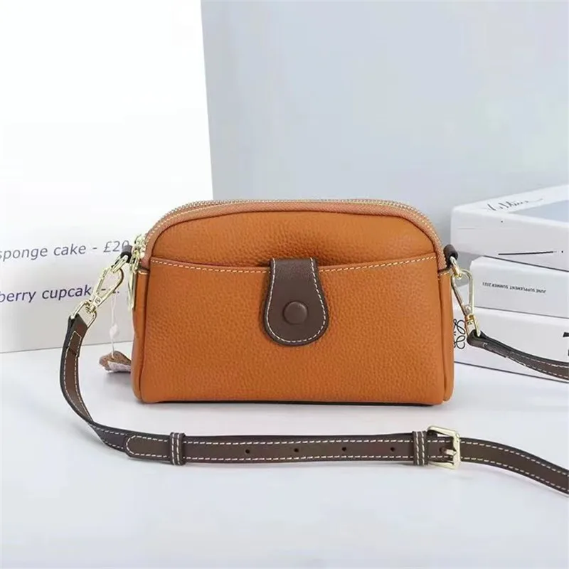 

Женская сумка из натуральной воловьей кожи, трендовая женская сумка-мессенджер 2022 года, миниатюрная сумка через плечо, сумки через плечо дл...