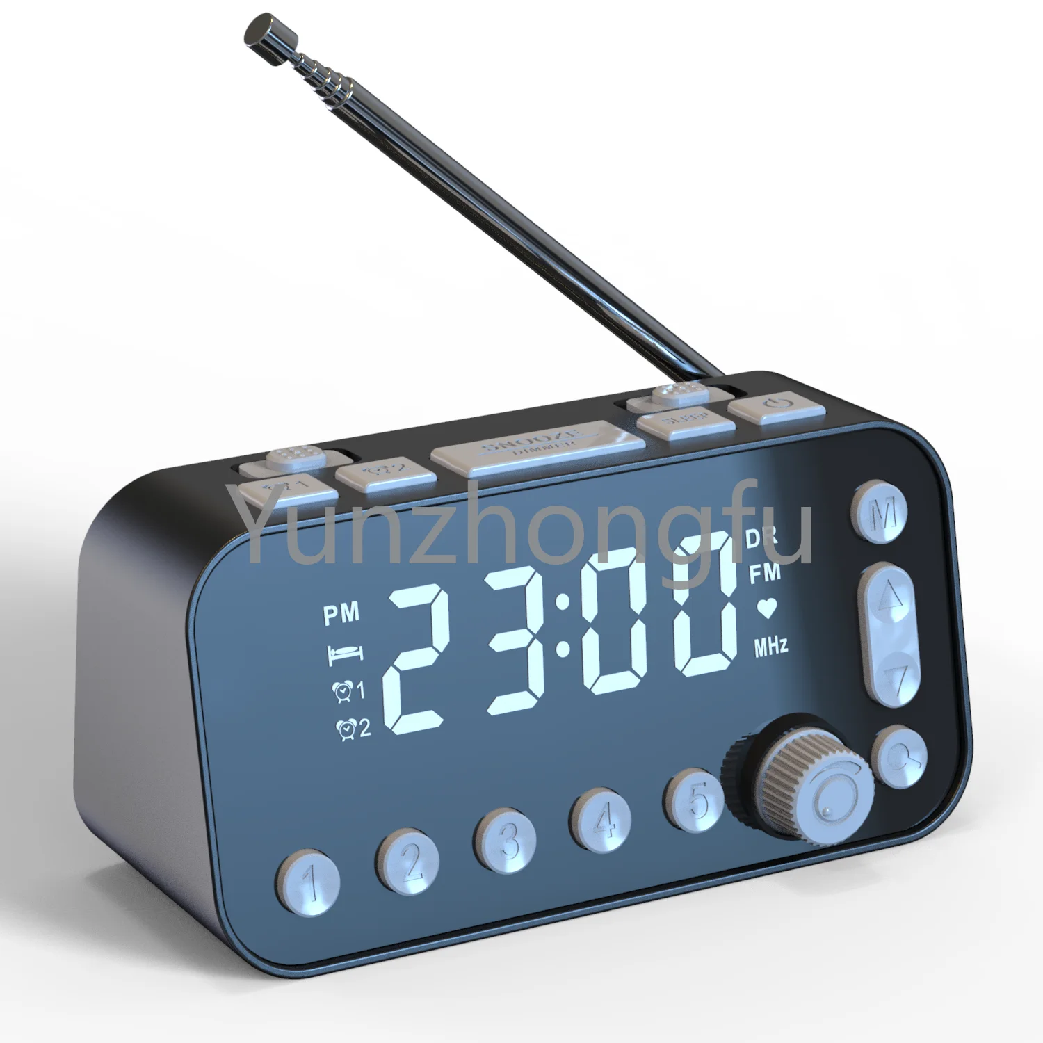 Large Alarm Clock Radio With Speaker