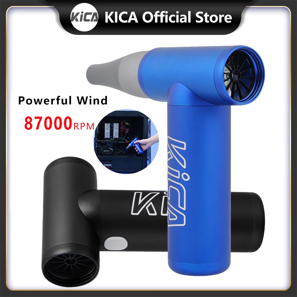 KICA Jetfan Electric Air Blower Portable Turbo Fan Rechargeable Cordless Compressed Air Duster Cleaner for Computer Keyboard Car