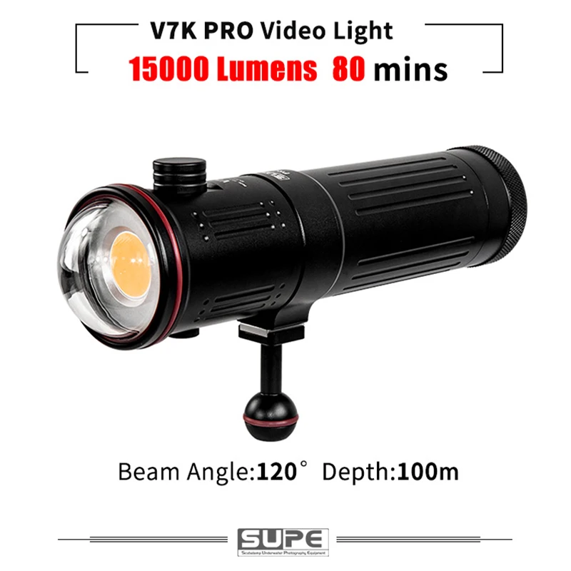 Supe Scubalamp V7k Pro 15000 люмен
