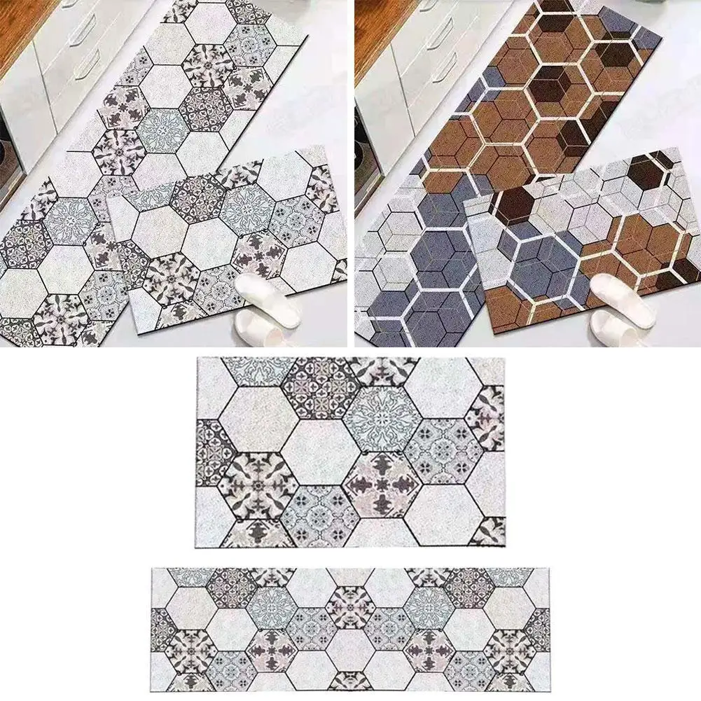 

Kitchen Mat Floor Carpet 40X60/120cm House Hold Carpet Long Strip Door Mat Flannel Modern Home Decor Fashion Simple Style