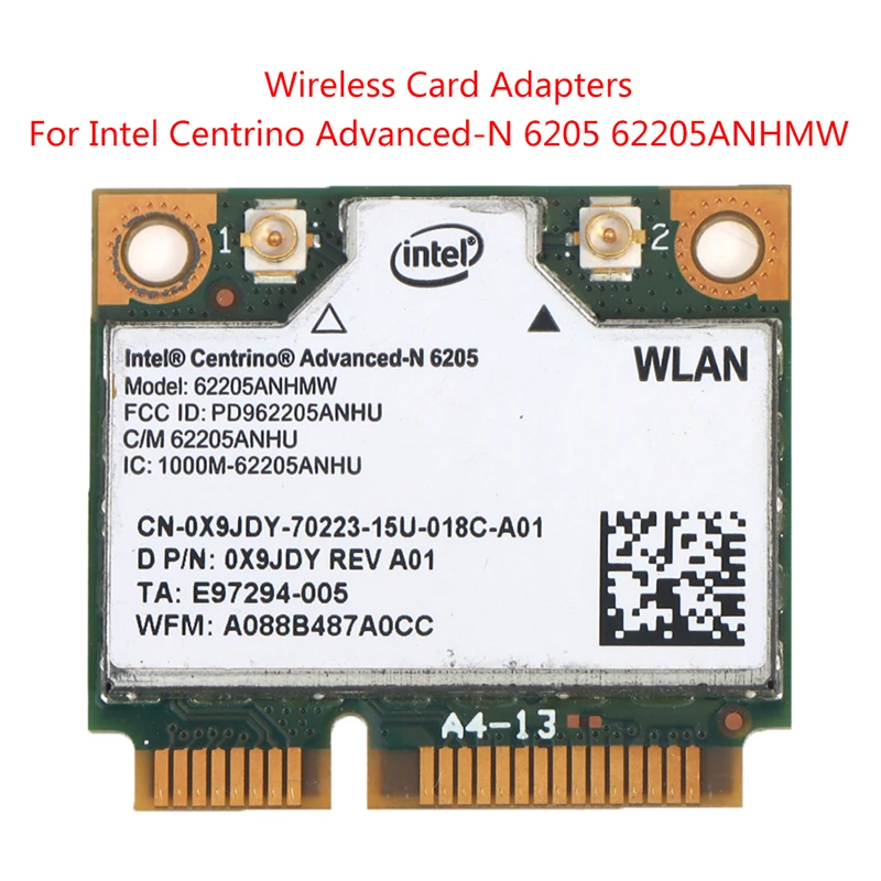 

Двухдиапазонная беспроводная карта для Intel Centrino Advanced-N 6205 62205ANHMW 300 Мбит/с