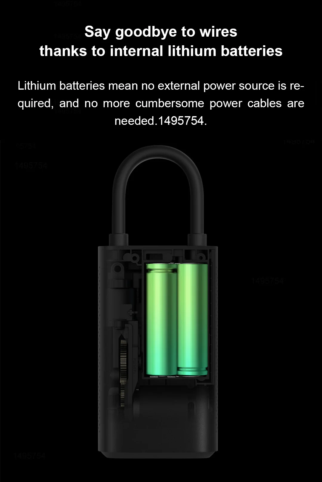 Портативный Электрический воздушный компрессор Xiaomi Mijia умный цифровой датчик