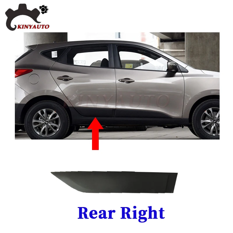 

Для Hyundai IX35 2010-15 боковая молдинговая передняя и задняя дверь, декоративная полоса против царапин, защитная пластина, защита от столкновений автомобиля