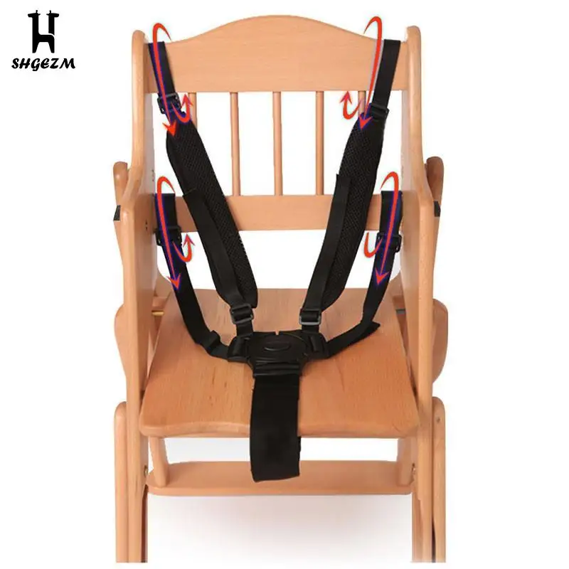 

Baby Seat Belt 5 Point Harness Children Safe Belt Seat For Stroller High Chair Pram Buggy Children Kid Pram 360 Rotating Hook