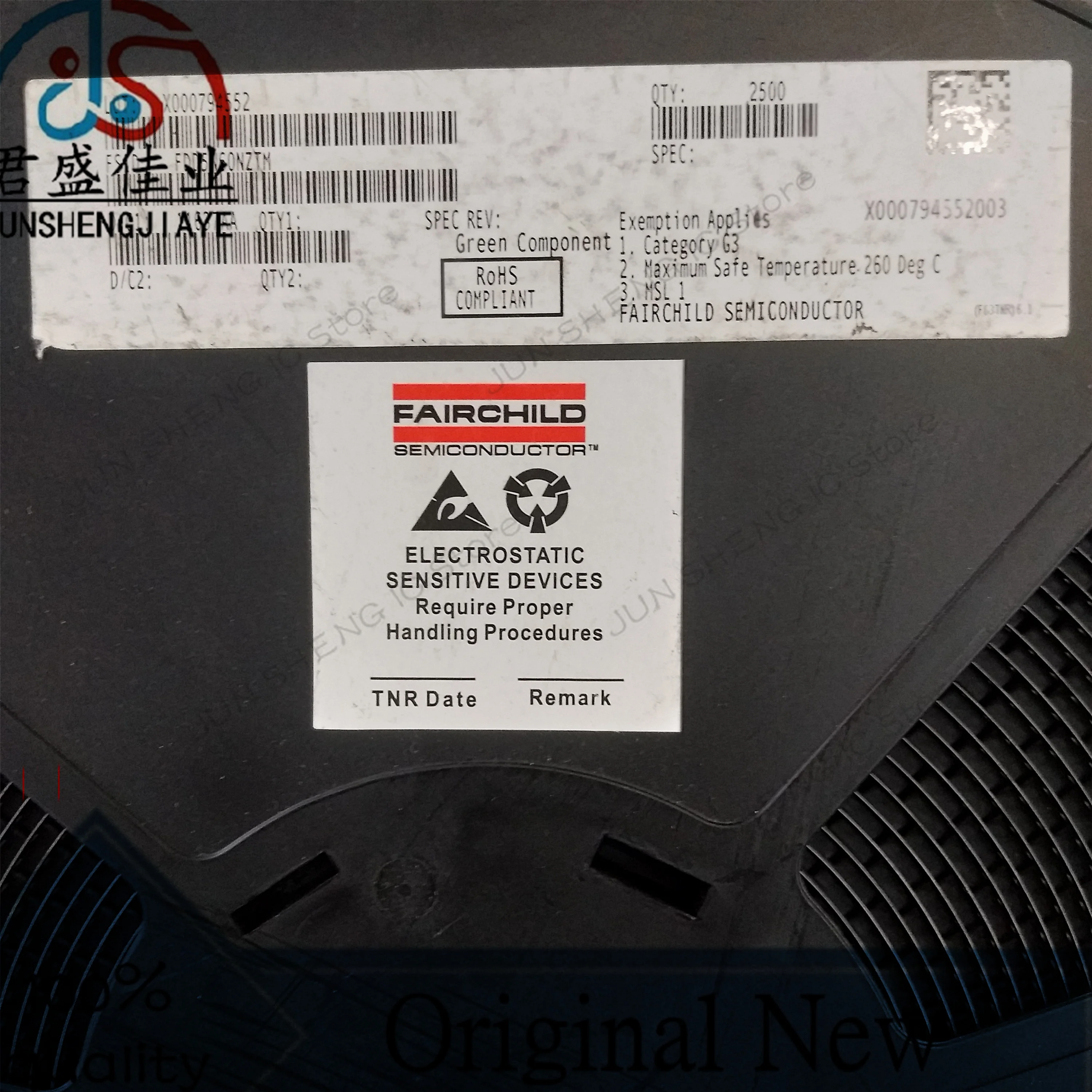 20 шт./лот, новая оригинальная трубка для полевых эффектов IC FDD5N60NZTM с инкапсуляцией DPAK MOS JUN SHENG IC Store, 100%