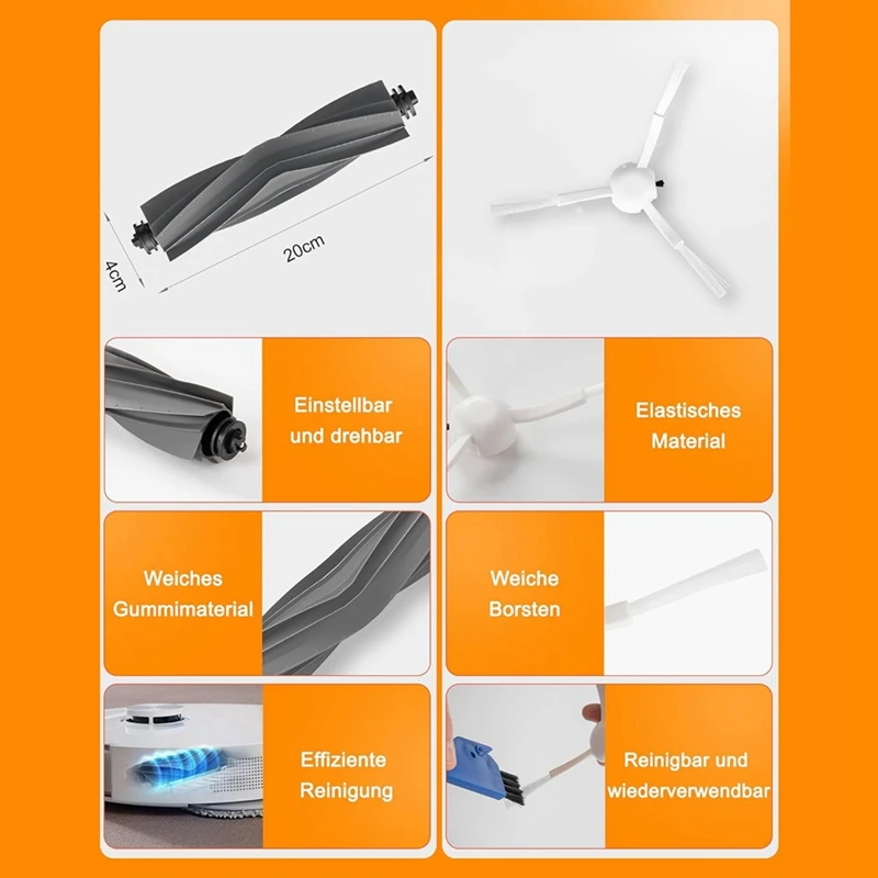 Сверхосновная боковая щетка для Dreame L10s L10 Pro фильтр НЕРА Швабра тканевые мешки