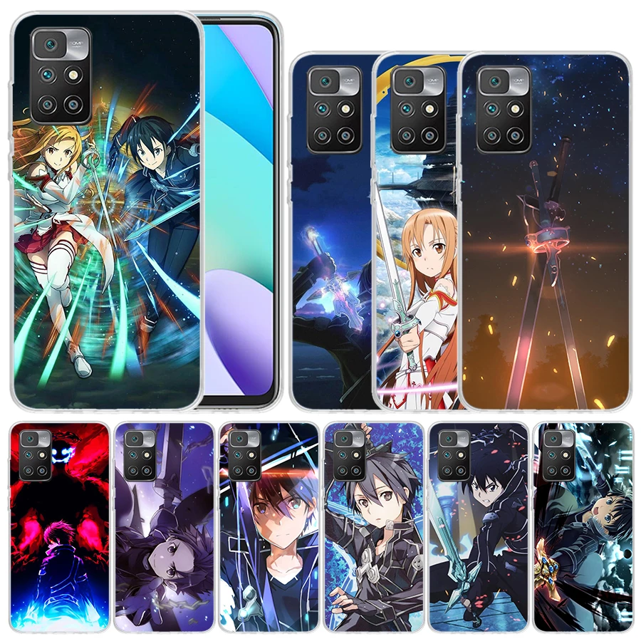 

Чехол с рисунком Sword Art Online Kirito Asuna для Redmi 10 10A 10C 9 9A 9C 9T
