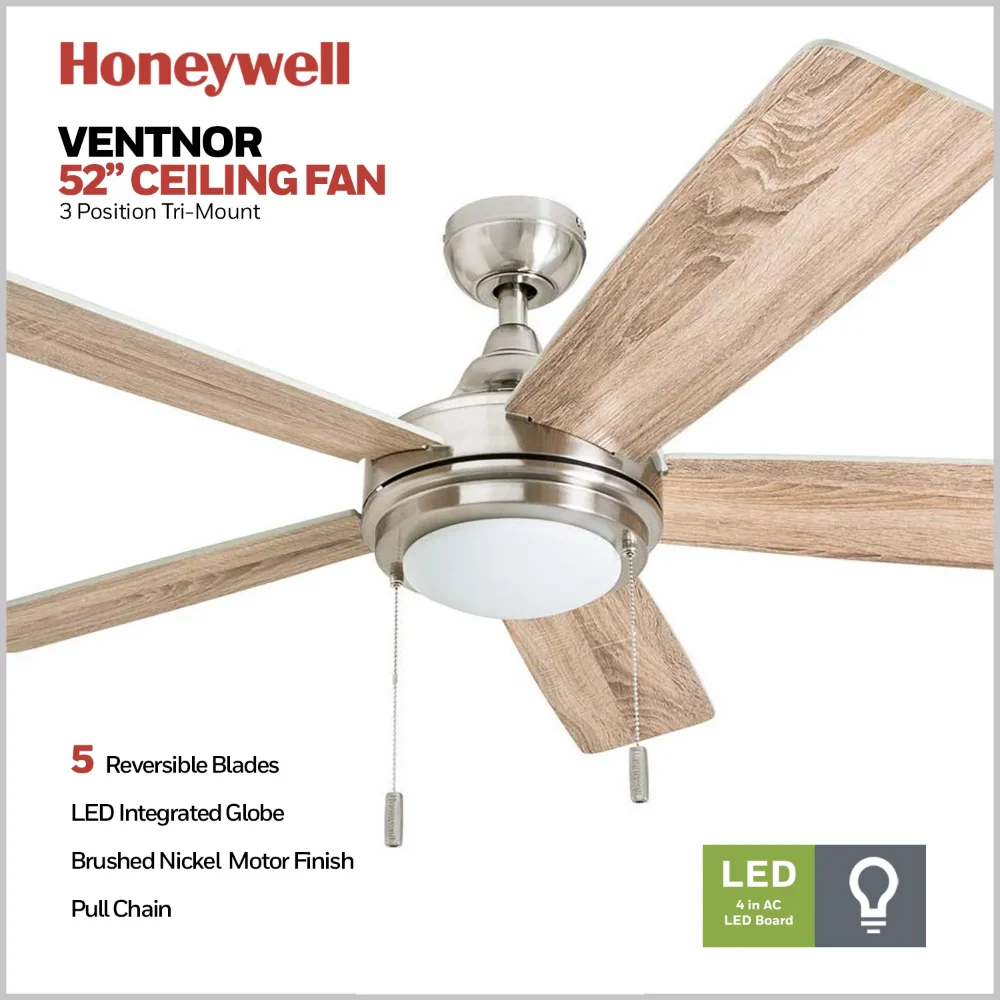 A ceiling fan that's only attached on one side
