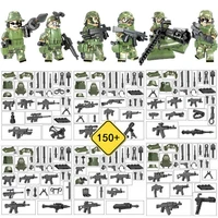 building blocks toys military camouflage geely suit cf cross fire weapons equipment guns diy assembled puzzle dolls small bricks