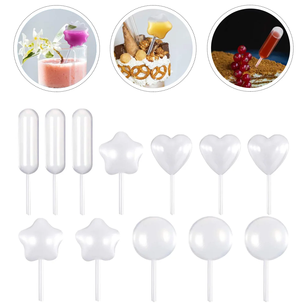 

Pipettes Pipette Dropper Dessert Liquid Transfer Mini Chocolate Disposable Cupcake Droppers Cupcakes Ice Injector Clear Kit Oil