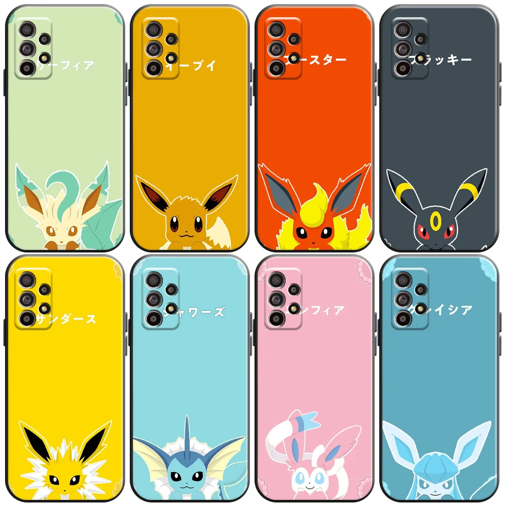 

Pokémon Cartoon Avatar Phone Case For Samsung Galaxy S8 S8 PLus S9 S9 Plus S10 S10E S10 Lite Plus 5G Liquid Silicon Soft Back