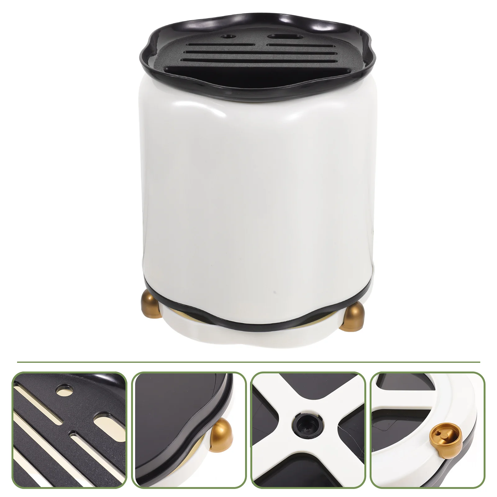 

Holder Kitchen Utensil Chopstick Draining Box Rotatable Organizer Chopsticks Spoon Stand Gadget Rotating Fork Accessories