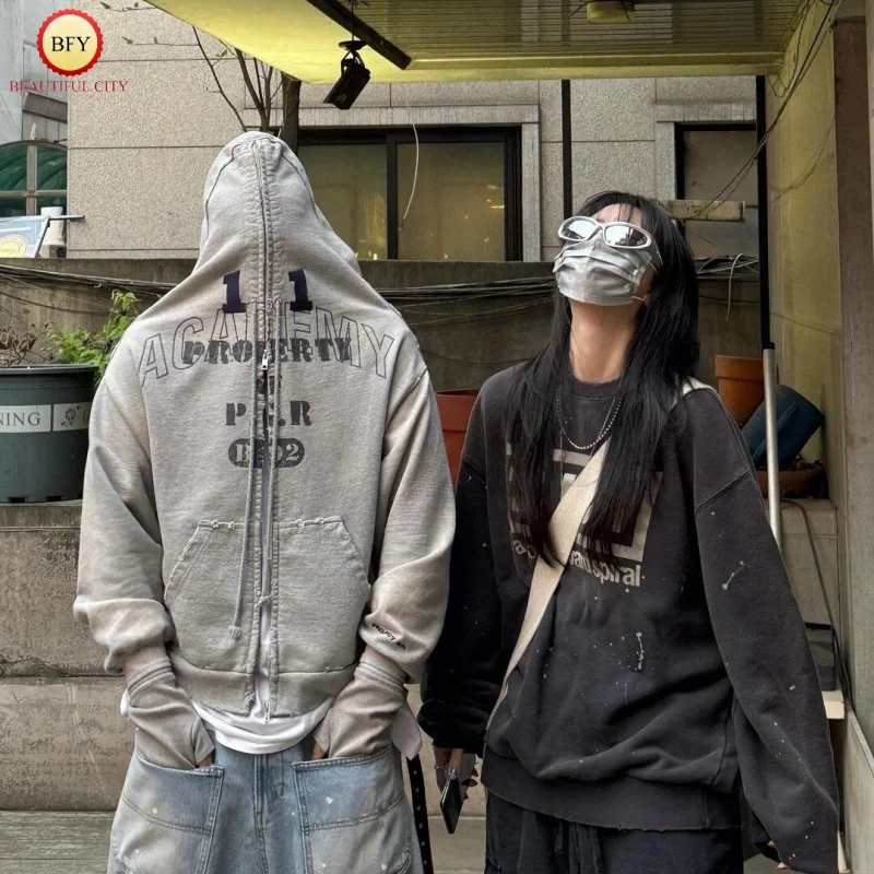 25ssGRAILZ ProgectG/R мужские и женские 1:1 лучшее качество с капюшоном винтажные полые