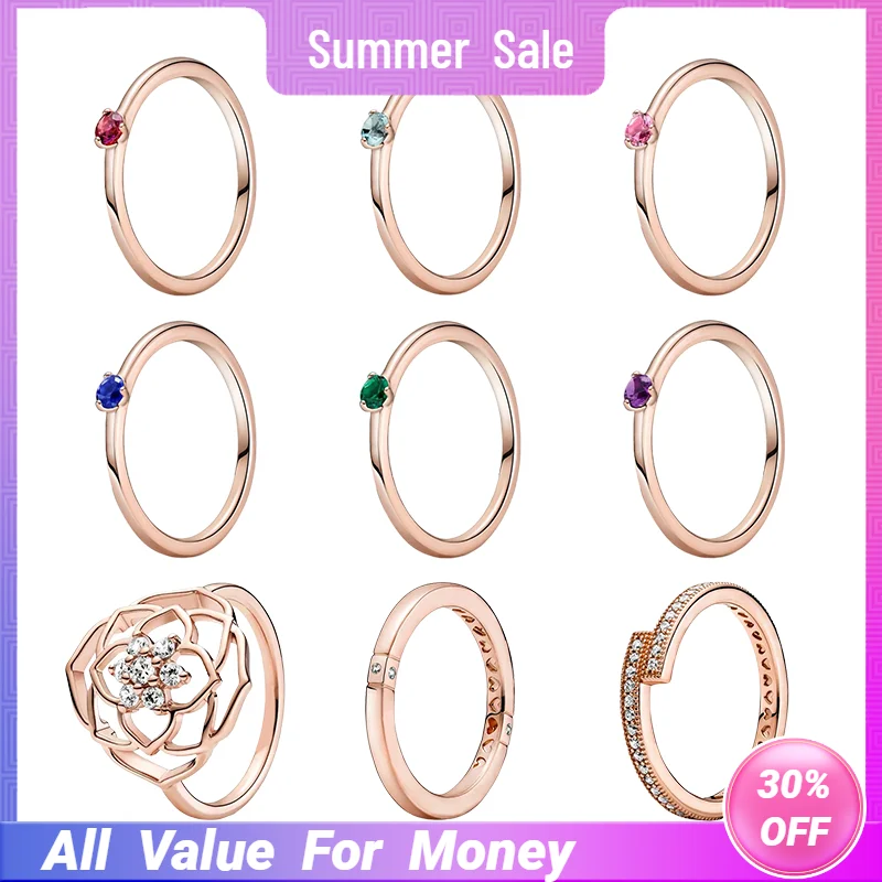 

Женский Свадебный комплект из кольца и сердца, розовое золото