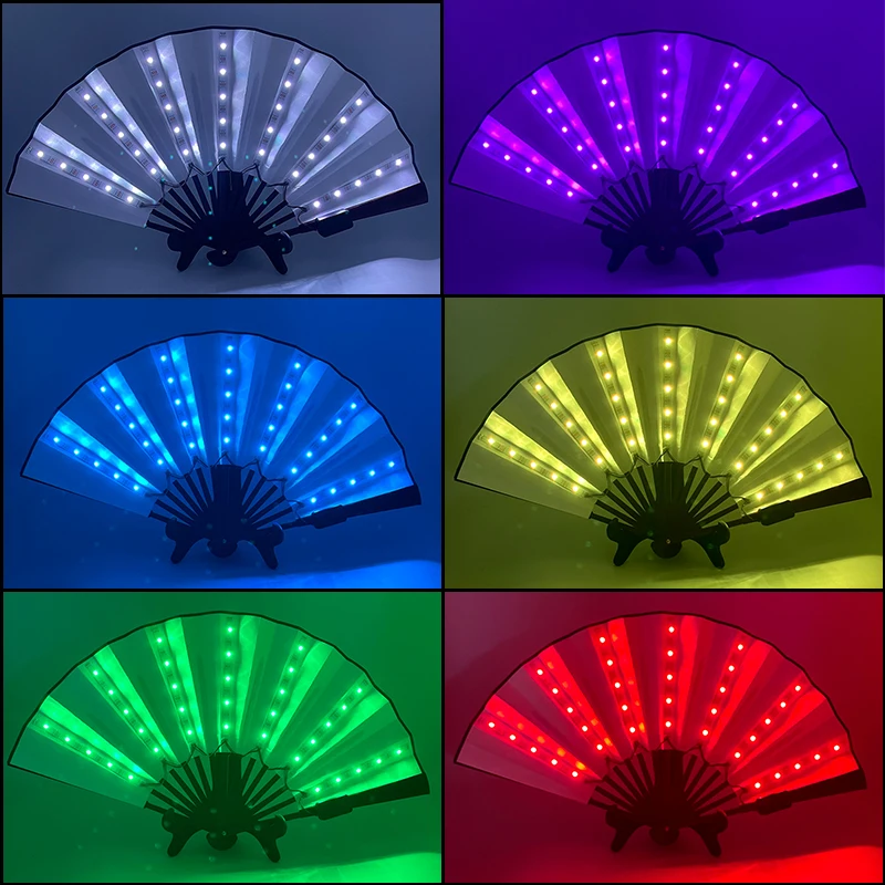 Яркий светящийся веер с дистанционным управлением яркий свадебные аксессуары