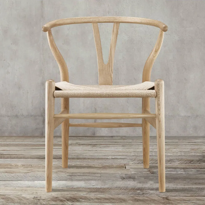 

Деревянное кресло Wishbone, кресло Ханса Вегнера, мебель из массива дуба для столовой, классический дизайн