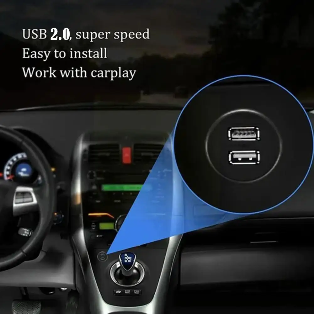 Кабель-удлинитель с двумя USB-портами USB2.0 1/2 м