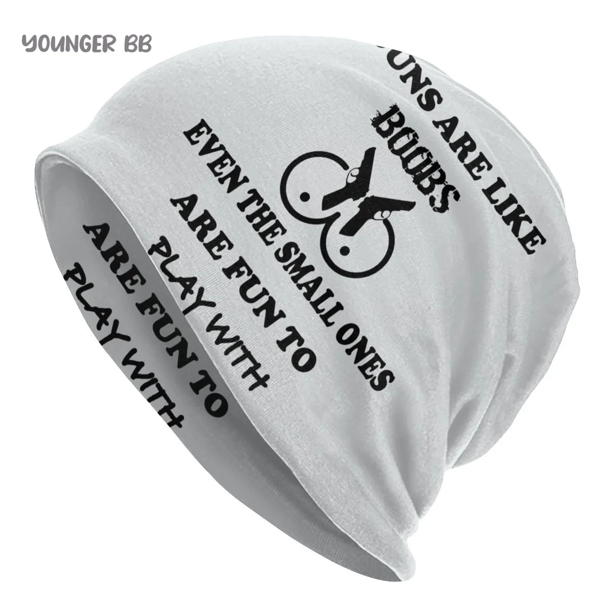 

Bonnet Hats Glock Handgun Men Women's Knitting Hat Guns Are Like Boobs Winter Warm Cap Beanies Thermal Elastic Caps