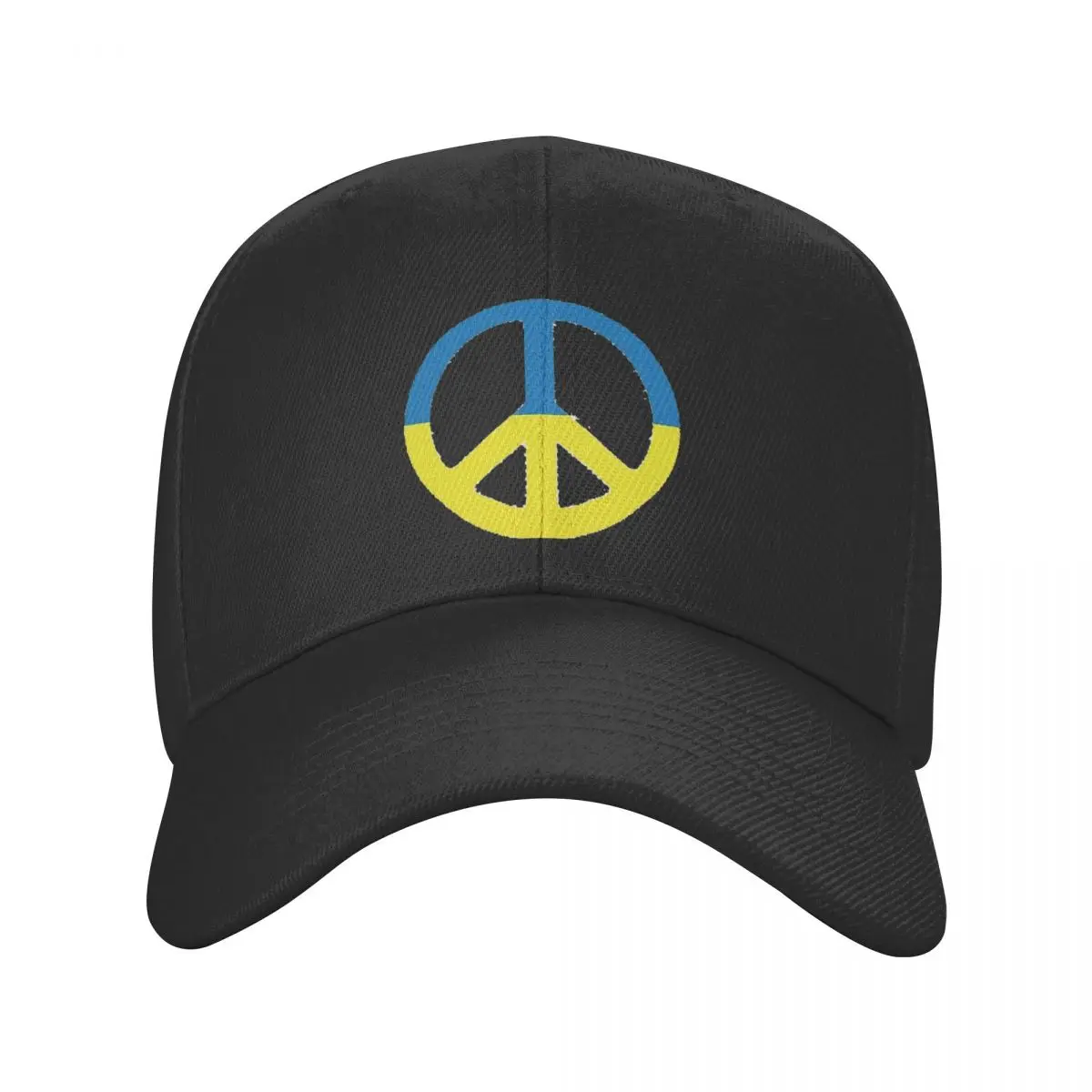 

New Punk Ukraine Peace Symbol Baseball Cap Unisex Adult Ukrainian Flag Adjustable Dad Hat Women Men Hip Hop