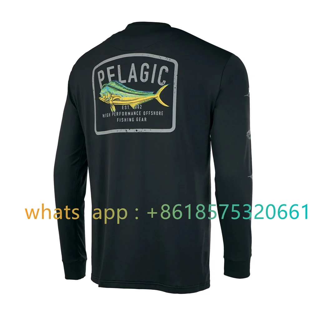 2023 Men Fishing Suit Long Sleeve Sunscreen Breathable Shirt Camisa De Pesca Summer Customized Upf 50+ enlarge