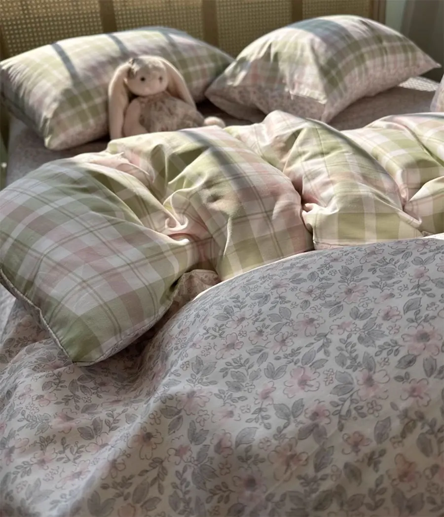 Романтический пасторальный Цветочный комплект двуспальный полный Королевский