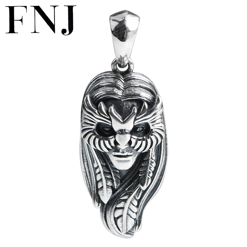 

Круглая Подвеска FNJ из серебра 925 пробы с розовым корундом, оригинальные подвески из чистого серебра S925 для изготовления ювелирных изделий, ...