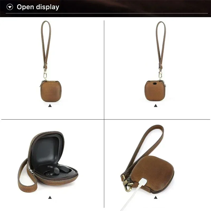 Luxury Earphone Case For Beats Fit Pro Leather Headphone Cover Charging Box Shell Wireless Earbuds