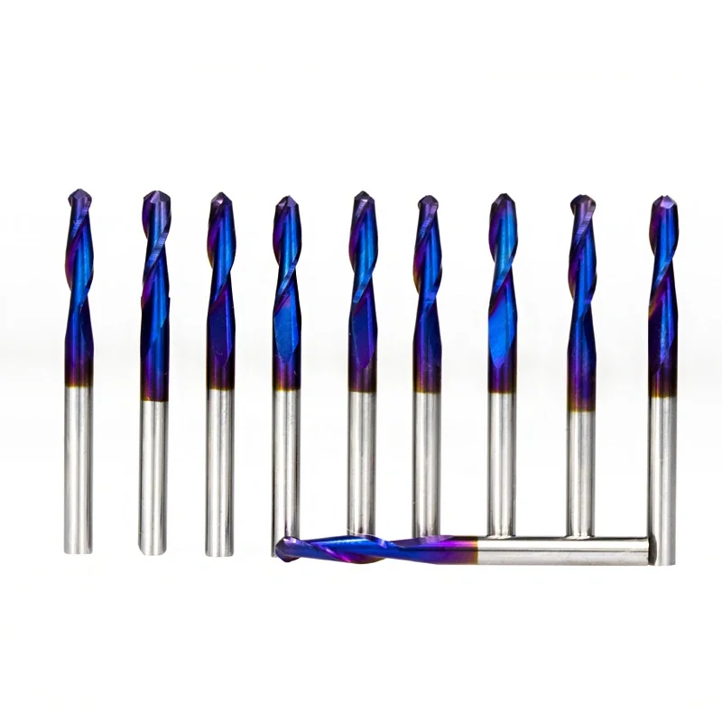 

Alloy double-edged spiral ball end mill
