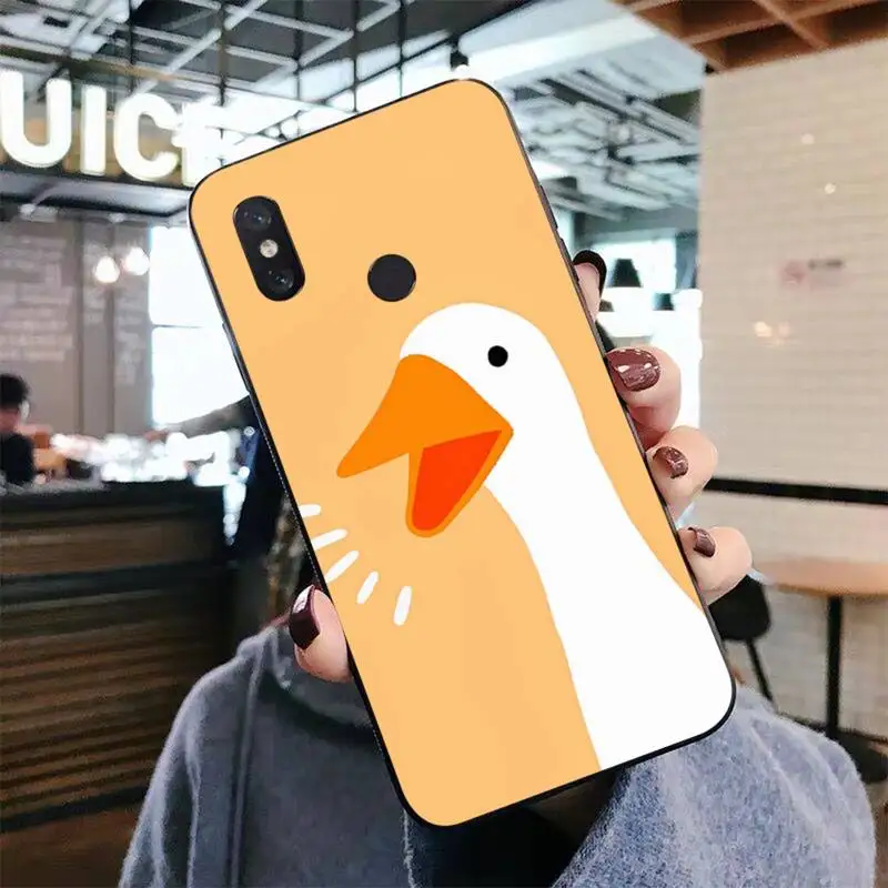 YNDFCNB Goose duck cute Phone Case For Xiaomi Mi 5X 8 9 10 11 12 lite pro 10T PocoX3pro PocoM3 Note 10 pro lite
